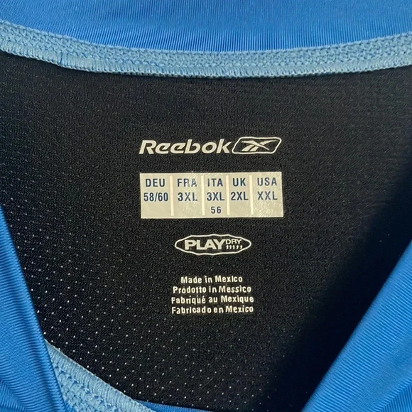 Men’s blue Reebok Play Dry short sleeve size XXL - Picture 2 of 8